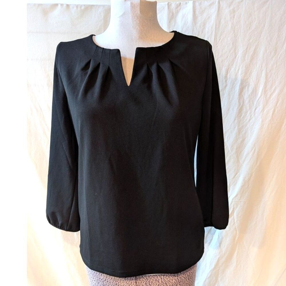 NWT Talbots V-neck Pleated Tee, size M